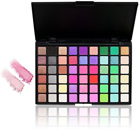Eyeshadow Makeup Palette, TOFAR 54 Colors Cosmetic Shimmer Matte Smokey Eye Effect Neutral Nude Professional Waterproof Eye Shadow Pigmented Beauty Kit Set Make Up Contour Eye Shadow Palette - #2