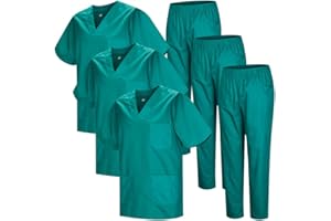MISEMIYA - Opakowanie * 3 zestawy - Uniform sanitarny unisex MEDICAL SANITARY UNIFORMS SANITARY SETS 3-817-8312