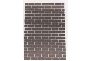 arriettycraft Mattoni Muro Sfondo Plastica Cartelle di Goffratura per la Carta Fare Mattoni Texture Modello di Goffratura per Scrapbooking Carta Crafting Decortion