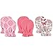 Luvable Friends 3 Pack Baby Scratch Mittens (Pink Flowers)