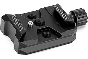 Koolehaoda Quick Release Plate Clamp Camera Mount Arca Swiss QR Clamp Adapter with 3/8"&1/4" Screw Hole Compatible with DSLR Camera Stabilizer Tripod Slider Gimbal Ball Head Monopod