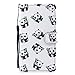 Produktbild Samsung Galaxy A5 2018 / A8 2018 Hülle, Chreey Schöne Persönlichkeit PU Leder Schutzhülle mit Bunte Muste Flip Case Handyhülle mit Standfunktion Kartenfächer Brieftasche Hülle [Panda]