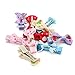 Homgaty 10Pcs Girl Kid Baby Colorful Cute Strawberry Bowknot Bow Tie Alligator Hair Clip Barrettes