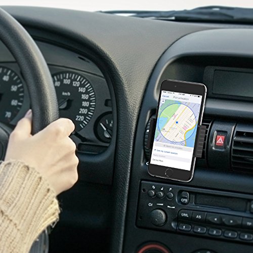 Mpow Supporto Auto Smartphone CD Slot Car Mount, Supporto Cellulare Universale, Un-Tocco Porta Cellular Auto per iPhone 8/iphone X/7/7Plus/6s/6/6s Plus/6 Plus, Samsung S8/S7/S6/Edge, LG G5, Nexus 5x/6
