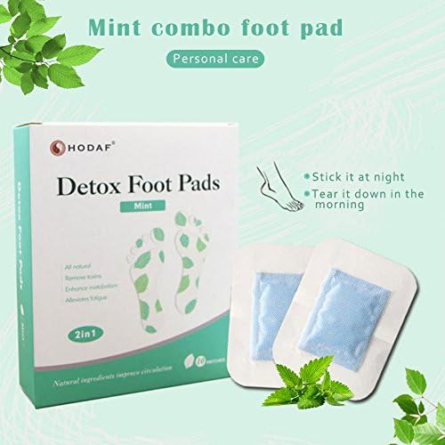 colinsa 10 pairs Detox Foot Patches,Detox Patches Body Detox Foot Pads relieving fatigue (mint)