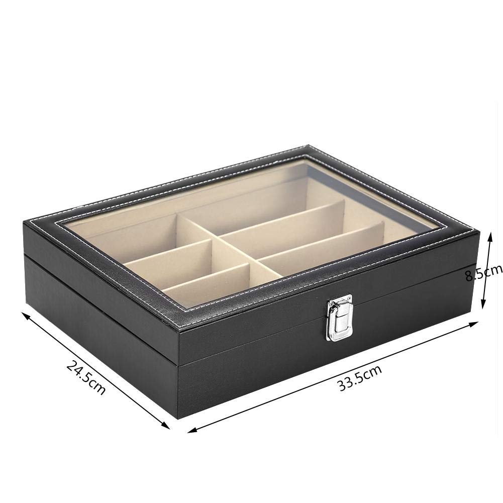 Brino-Caja-del-Almacenamiento-de-Gafas-8-Girds-Estuche-de-Organizadora-de-Gafas-de-Sol-para-Exhibicin-y-Organizador