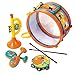 Produktbild Playgo 4570 - Rhythmusset 4 Instrumente Trommel Tambourin Maracas Trompete