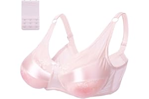 ELMIKA Mastectomy Bra Silicone Breast Forms Special Pocket Bra Women Everyday Bra for Post Surgery Mastectomy Crossdresser Transgender Cosplay