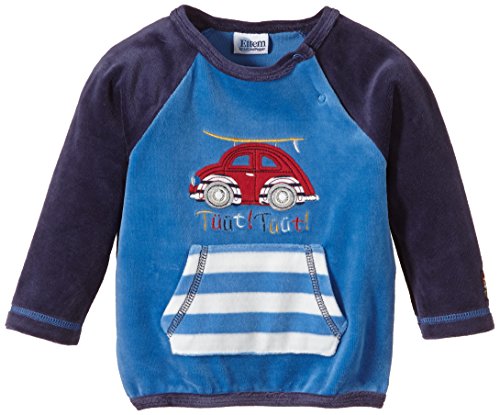 Eltern by Salt & Pepper Baby Boys 0-24m E Nb Sweat Tüüt Auto Plain Sweatshirt, Blue (Strong Blue 432), 3-6 Months (Manufacturer size: 68)