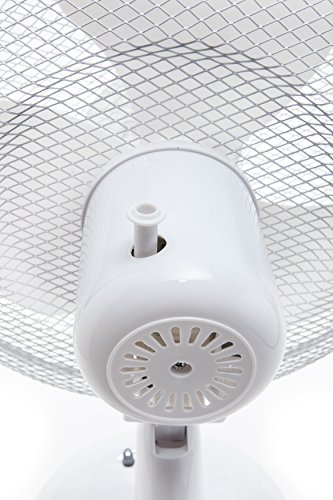 Ventilator | Tischventilator | Ø40cm, 55 Watt | Standventilator 180° | Rotation | Lüfter | Luftkühler | Desk Fan | Fan | 180° Oszillierend - 5
