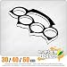 Produktbild KIWISTAR -Schlagring Faust Heckscheibenaufkleber Carsticker Decal