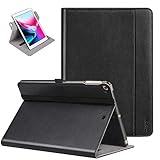 Klassisches / professionelles Design - Es hat solide Konstruktion, aber nicht sperrig. Präzise Ausschnitte sind geeignet fuer alle Tasten, Anschlüsse, Sensoren, Lautsprecher und Kamera. Ihre iPad 6/5/air 2 sind geeignet fuer diese Huelle.