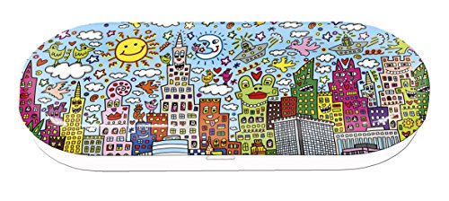 Fridolin 18677 Brillenetui "Rizzi - My New York City", Metall, bunt, 16 x 6,6 x 2,8 cm