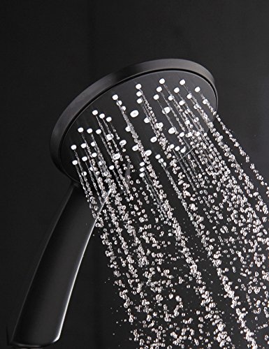Aquatimez Ultra dünnes Badezimmer 3 Funktion Handbrause(schwarz) - 3