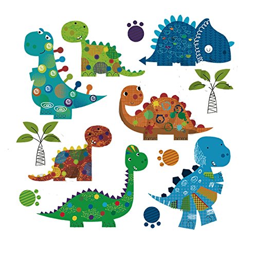 bordados parches de triceratops para planchar o coser Tyrannosaurus  Stegosaurus Pterodactyl 9 parches de dinosaurio para decoración de ropa  nadisolab Apliques Costura y manualidades