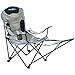 Produktbild skandike Campingstuhl Relax Stabiler Faltstuhl mit Beinauflage und Getränkehalter, bis 130 kg belastbar
