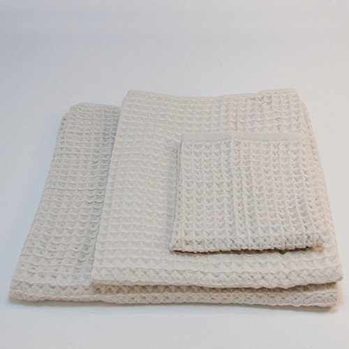 Badetuch, Air Waffle, Uchino – Beige - 3