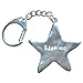 Price comparison product image "Kiss Me" Handcast Pewter Star Key Ring with Snap Mechanism