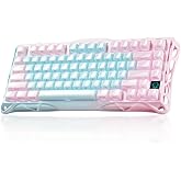 GravaStar Mercury K1 Lite %75 Mekanik Oyun Klavyesi, 2.4GHz/BT5.0/Type-C Mekanik Klavye, QWERTY, Sıcak Değiştirilebilir Kablo