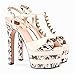 Produktbild Rex rabbit-SS Fetisch High Heel Sandalen Hohlnieten Schuhe in Übergrößen hassen High Fashion High Heels,White,35