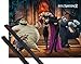 Produktbild 1art1 Poster + Hanger: Hotel Transsilvanien Mini-Poster (50x40 cm) 2, Dracula, Mavis, Murray, Frankenstein Inklusive EIN Paar Posterleisten, Schwarz