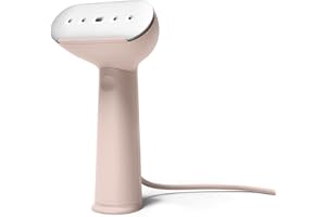 ‎STEAMERY Steamery Dampfglätter Cirrus 3, 1200W, EU-Stecker, Dampfleistung 20g/min, Beheizte Bügelplatte, Schnelles Aufheizen, Faltenentferner für Kleidung, Rosa