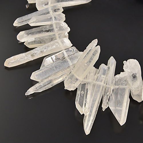 Berties Beads Electroplated Natural Quartz Beads Chips Nuggets (Clear)