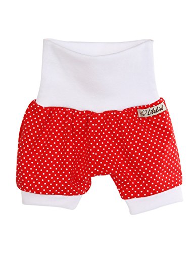 Lilakind Baby Girls' Shorts Rot Weiß 74/80
