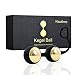 Produktbild Nautime Kegel Ball Beckenbodentrainer Deluxe Metall Gold Balls Übung Bälle Silikon Beckenboden Training für Vaginalmuskulatur & Blasenkontrolle Beckenbodenübungen (Gold & Schwarz)