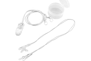 ZJIVQO 2pcs Clip- BTE Fixation Cord Clip Anti-Lost Lanyard BTE Protection and Security Clip Safety Retainer Nylon Material Lanyard for Adults and Kids