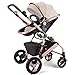 Produktbild Qiangzi Baby Wagen Kind Baby-Spaziergänger kann sitzen Legen Sie unten Zwei-Wege-Falte Vier Runden Hochlandschaft Baby Kinder Spaziergänger Faltbarer Baby Kinderwagen für Kinder ( Farbe : B )