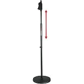 Gator Frameworks GFW-MIC-1001 | 10" Yuvarlak Tabanlı Mikrofon Standı | Kolay Tek El Y&uuml;kseklik Ayarı Yuvarlak Taban &Ouml;zellikler