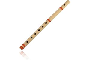 THE GREAT INDIAN BAZAAR Idee regalo di compleanno uniche 40 cm autentico flauto indiano in legno bambù in 'B' chiave Fipple Woodwind strumento musicale registratore tradizionale bansuri fatto a mano novità regali uomini