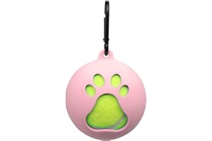 Scnvsi Lightweight Tennis Ball Holder with Dog Leash Attachment Hands-Free Pet Ball Cover Holder Portable Tennis Ball Clip