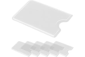 HBERCAI 6 x transparent card cases, hard plastic, card protection, card case, EC card protective case, credit card case, credit card case, card protective case for EC card, bank cards, credit cards for your