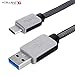 Produktbild Xcellent Global USB Typ C Kabel 20 CM USB 3.0 zu USB C Kabel Schnelllader Nylon geflochtene Kabel für Samsung Galaxy Note 8 S8 plus, Google Pixel, Xiaomi 4C, LeTV, Nokia N1, Nexus 5X Nexus 6