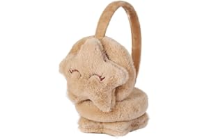 SJTJSPX Earmuffs Kids Ear Warmer Girls Boys Ear Muffs Winter Thermal Earmuffs Plush Fluffy Ear Muff Cartoon Star Ear Cover Children Outdoor Sports Ear Warmer For Ski Cycling Running Walking