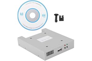 Diyeeni USB Floppy Dirve,3.5 Inch 1.44MB USB SSD Floppy Drive Emulator,Floppy Drive Emulator Slim For Industrial Controllers, Computers, Data Machine Tools,Plug And Play