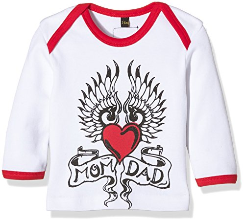 Rockabye Originals Baby Tattoo Tee T-Shirt, White, 3-6 Months