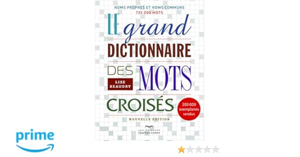 Amazonfr Le Grand Dictionnaire Des Mots Croisés