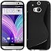 Produktbild PhoneNatic Case für HTC One M8 Hülle Silikon schwarz S-Style Case