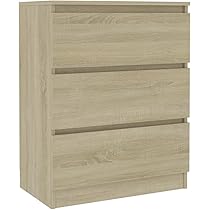 Credenza Minimalista VidaXL - 4 Cassetti In Rovere Sonoma 60x35x98.5cm - Foto 7