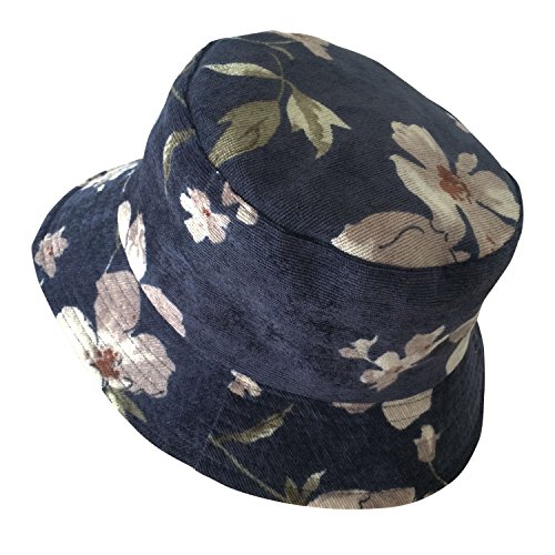 TOSKATOK Ladies Womens Floral Print Reversible Summer Sun Hat