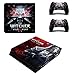 Produktbild Playstation 4 Slim + 2 Controller Aufkleber Schutzfolien Set - The Witcher /PS4 S