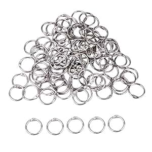 Teogneot Anneaux Métalliques Anneaux Articules Livre Anneau | FindTheDeal