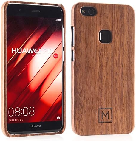 MIQODO MiClip Rosewood Case for Huawei P10 lite, Backcover Clip in Slim Case Design Premium Wooden Case