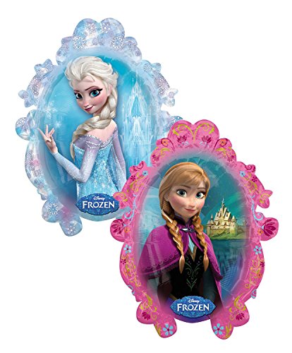 Anagram 2816201 – Party und Dekoration – Folienballon Super Shape – Disney Frozen – Elsa / Anna, circa 63 x 78 cm - 2