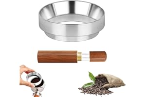 GURXI Anneau de Dosage 58mm Magnétique Entonnoir à Expresso de Dosage avec Agitateur Café Expresso Bague de Dosage Anneau de Dosage Accessoires pour Machines à Café