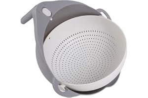 Wehouseware® Cuenco Escurridor Multifunción Con Asa De Agarre Para Cocina - Colador De Arroz