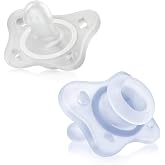 Chicco PhysioForma Newborn Pacifier 0-2 Months, Baby Pacifier 0 Months Silicone, Pacifiers 0-6 Months, Pack 2 Pieces, Physiol